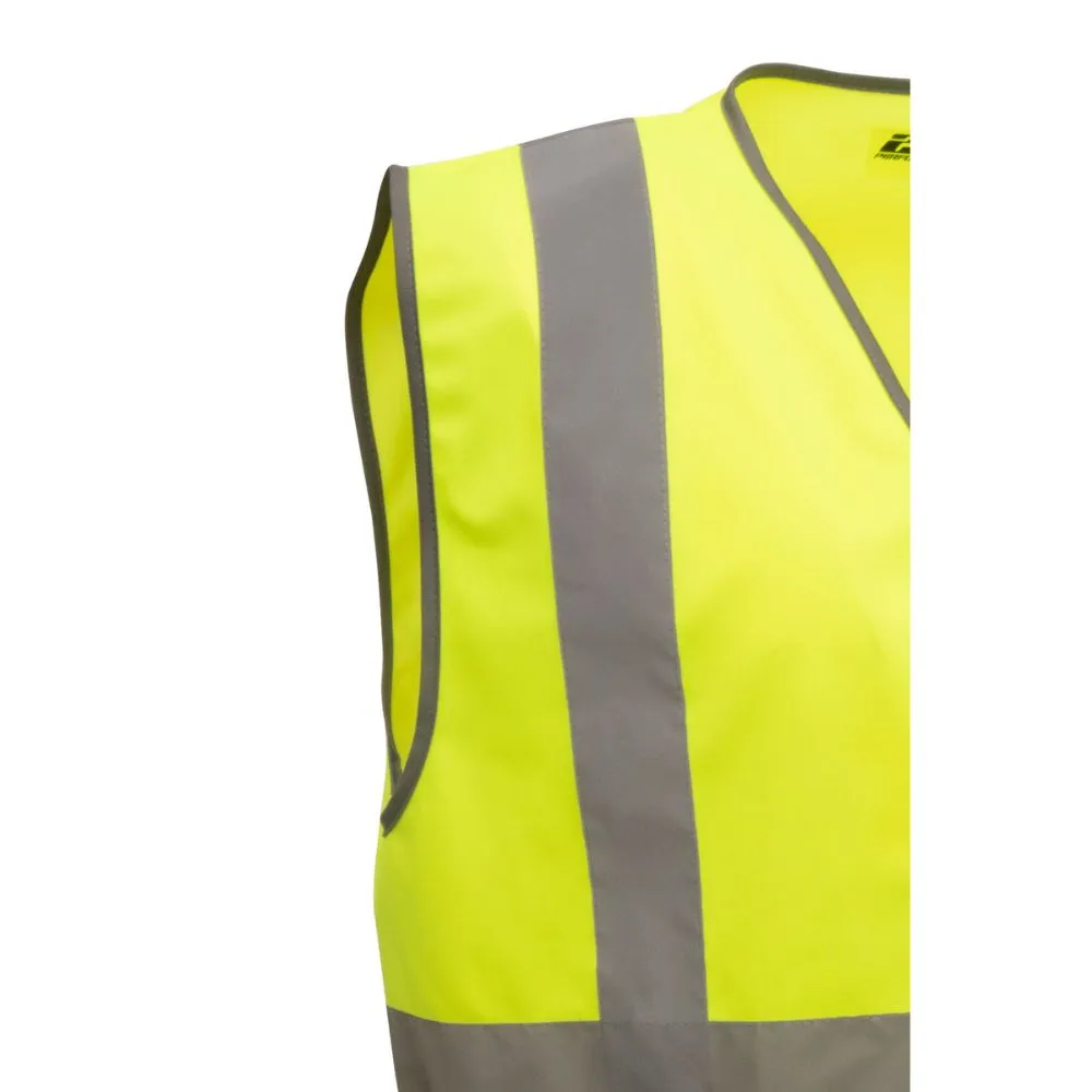 212 Performance VSTGU-8809 General Purpose Hi-Viz Safety Vest, Medium Yellow;Reflective Gray