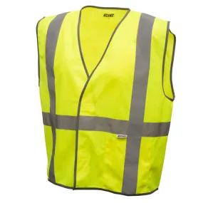 212 Performance VSTGU-8809 General Purpose Hi-Viz Safety Vest, Medium Yellow;Reflective Gray