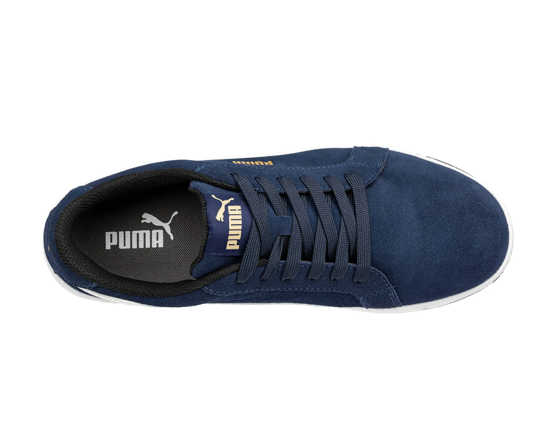 640025 ICONIC SUEDE NAVY LOW SAFETY SHOE