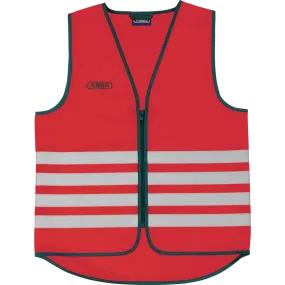 ABUS Lumino Day Striped Safety Vest Red