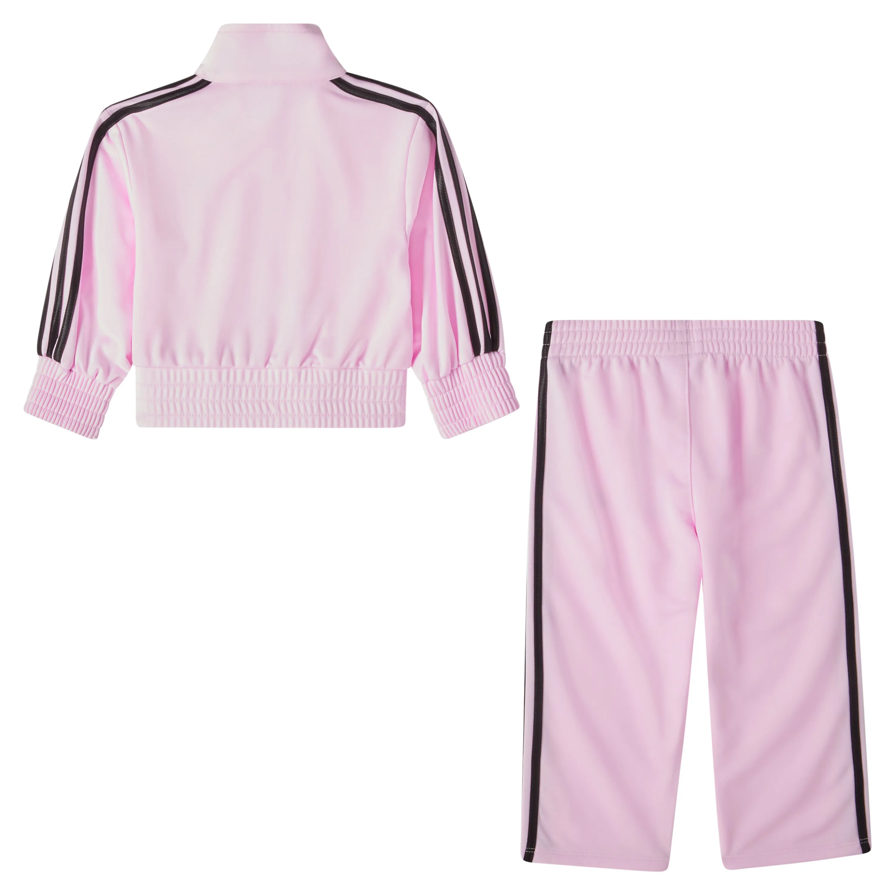 Adidas Baby Girls Zip Front Colorblock Tricot Jacket and Track Pants Set