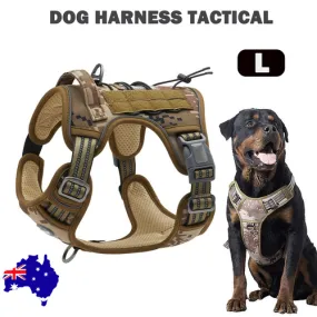 Adjustable No Pull Dog Harness, Military Training Vest, Size L