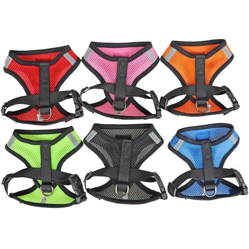 Adjustable Vest Harness with Lead Leash