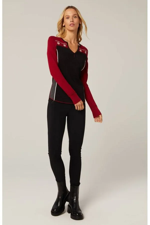 Alp N Rock Anja Henley Shirt | Deep Red