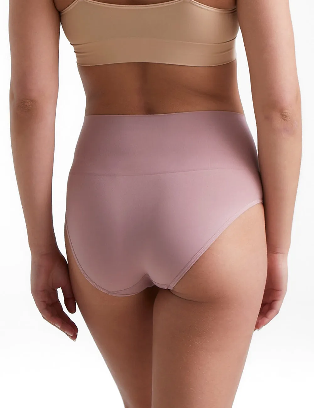 Ambra 2 Pack Smoothies Full Brief Knickers In Dusty Mocha/Nine Iron