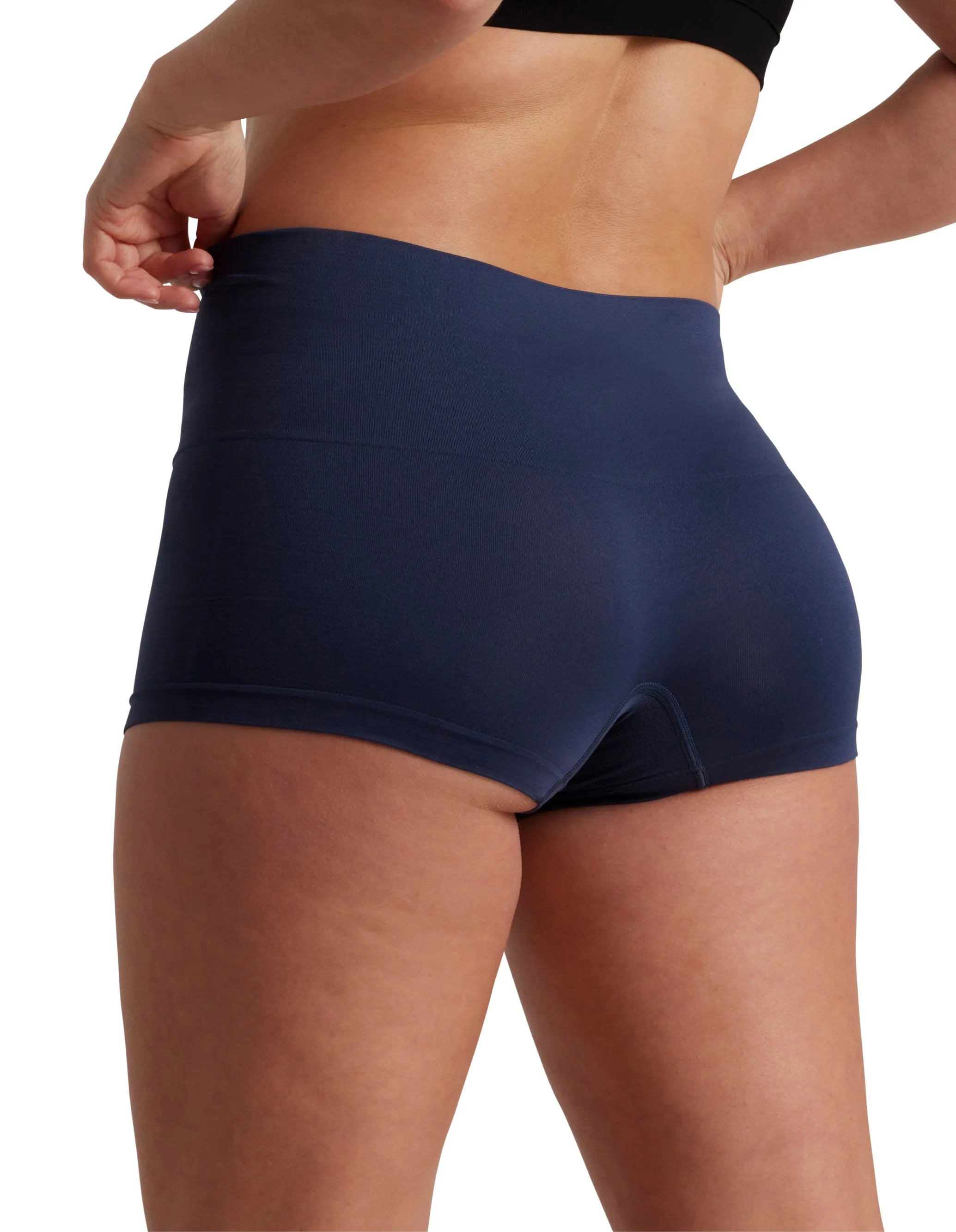 Ambra 2 Pack Smoothies Shortie Knickers In Navy/Lemonade