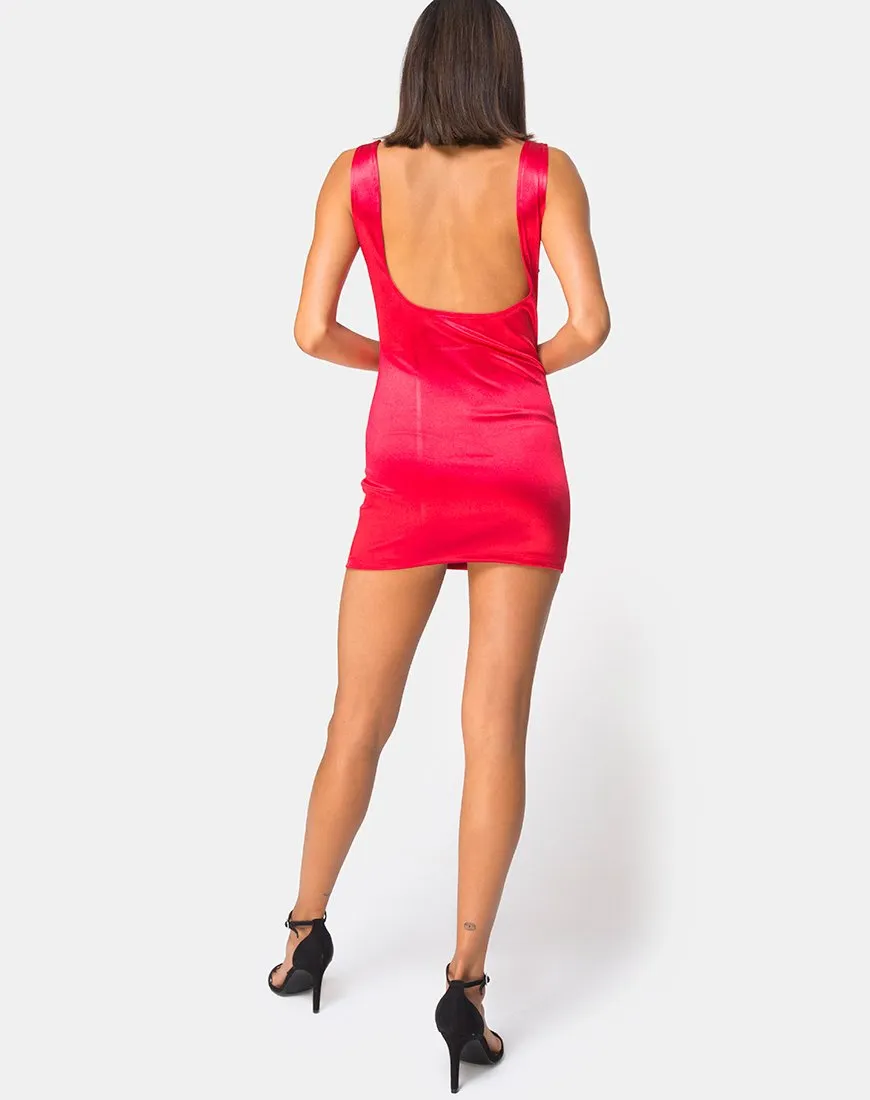 Atel Dress in Red