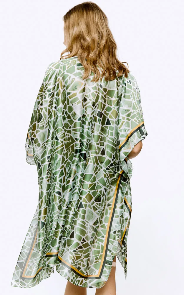 BAAP8070 Multi Pattern Cover Up Kimono