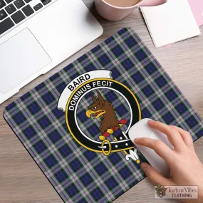 Baird Dress Tartan Mouse Pad with Family Crest