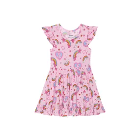 Barbie Star Power - Cap Sleeve Ruffled Twirl Dress