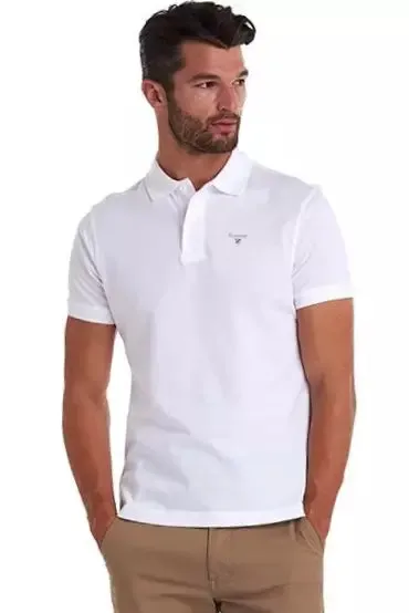 Barbour Polo shirt sports Polo in White MML0358WH11