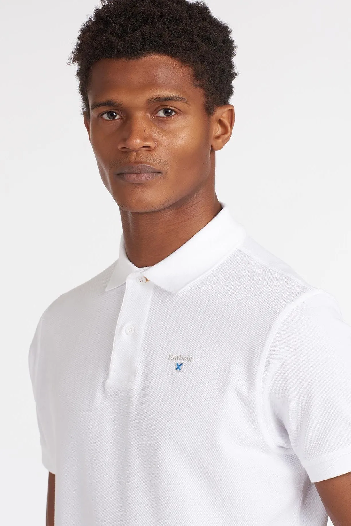 Barbour Polo shirt sports Polo in White MML0358WH11