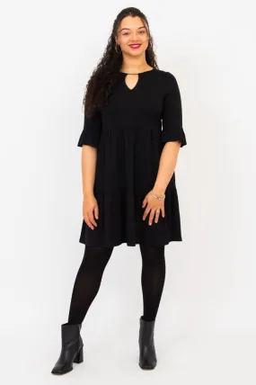 Bernadette Dress, Black, Bamboo