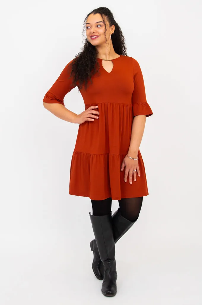 Bernadette Dress, Copper, Bamboo