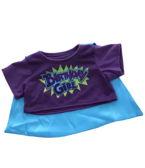 Birthday Girl Hero Tee W/ Cape