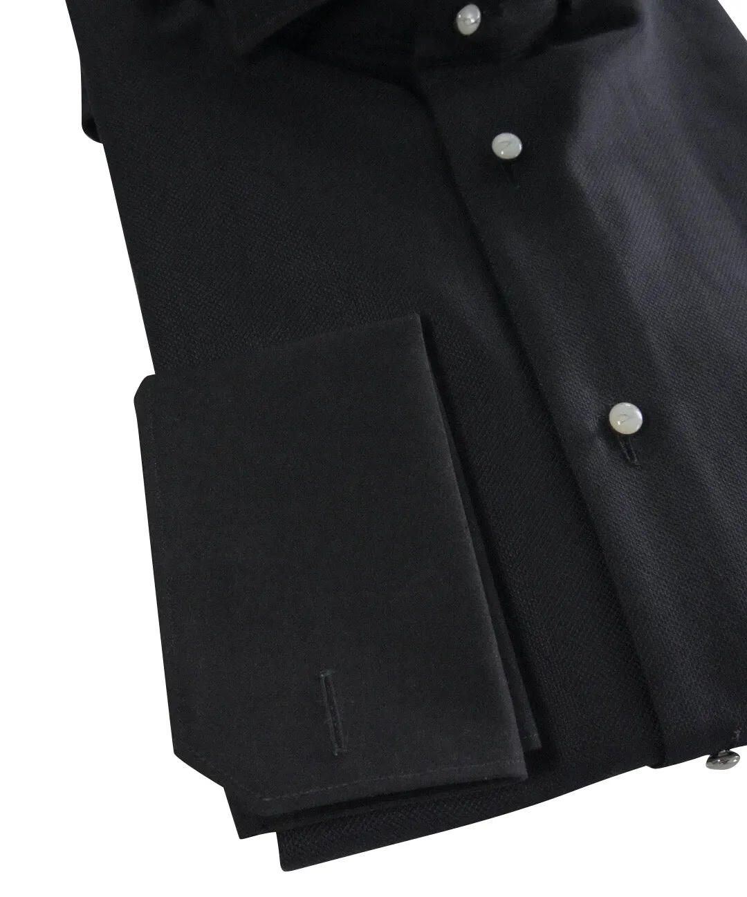 Black Classico Signature Tuxedo Shirt