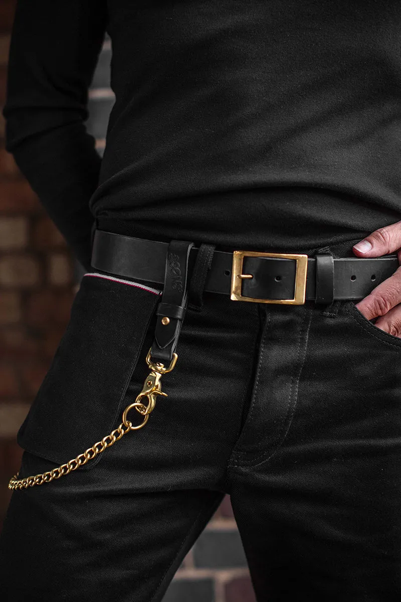 Black Leather Belt