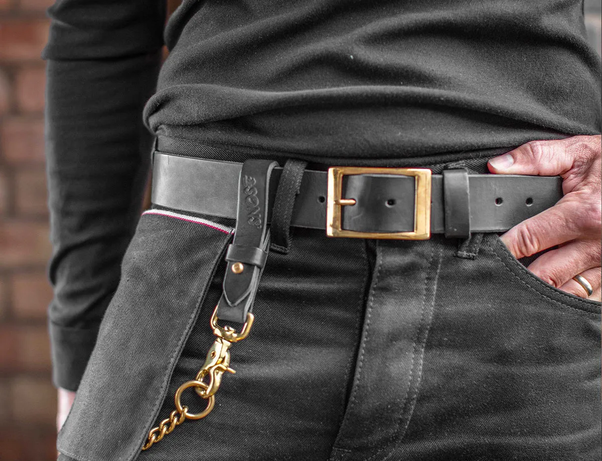 Black Leather Belt