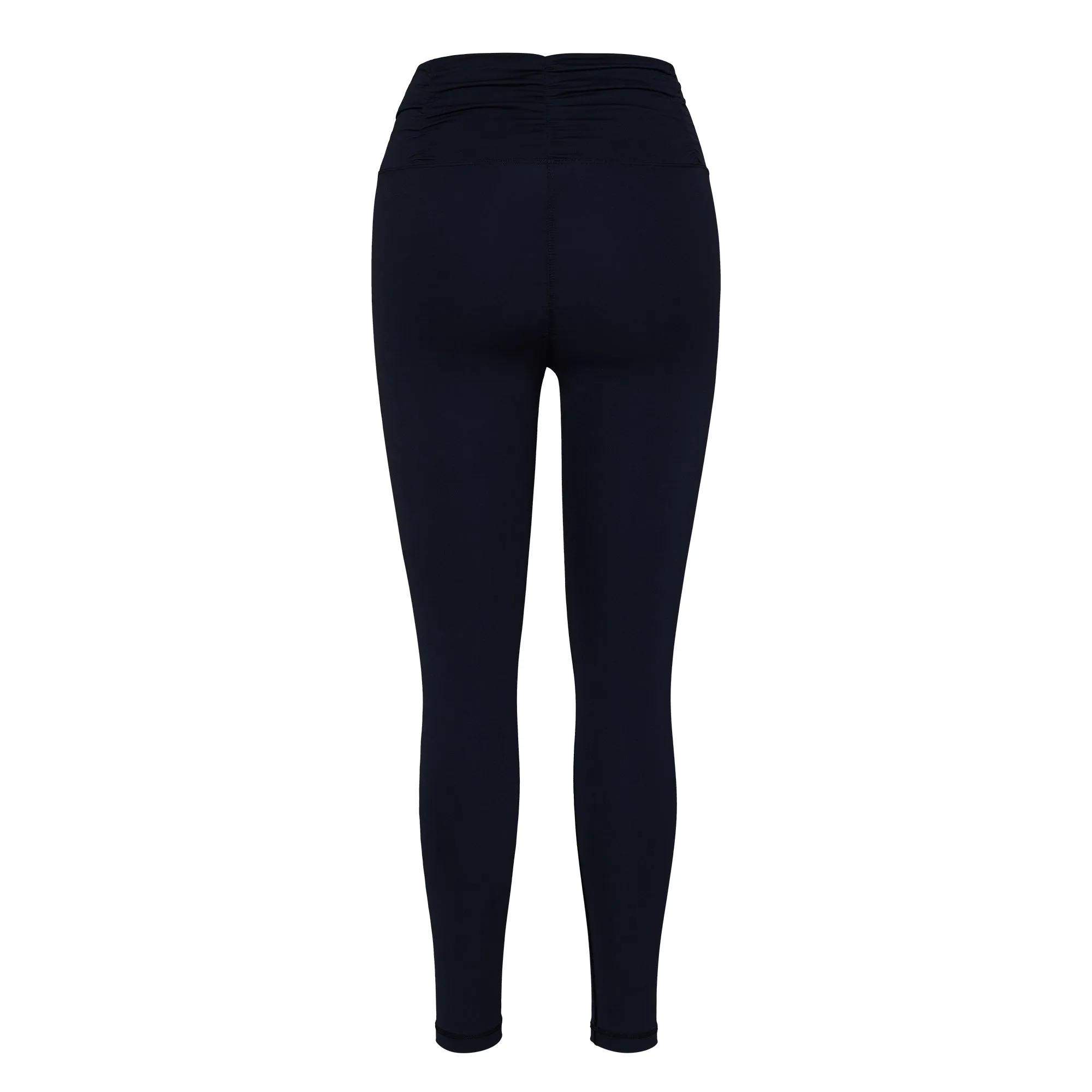 Black Ruched Waist Leggings