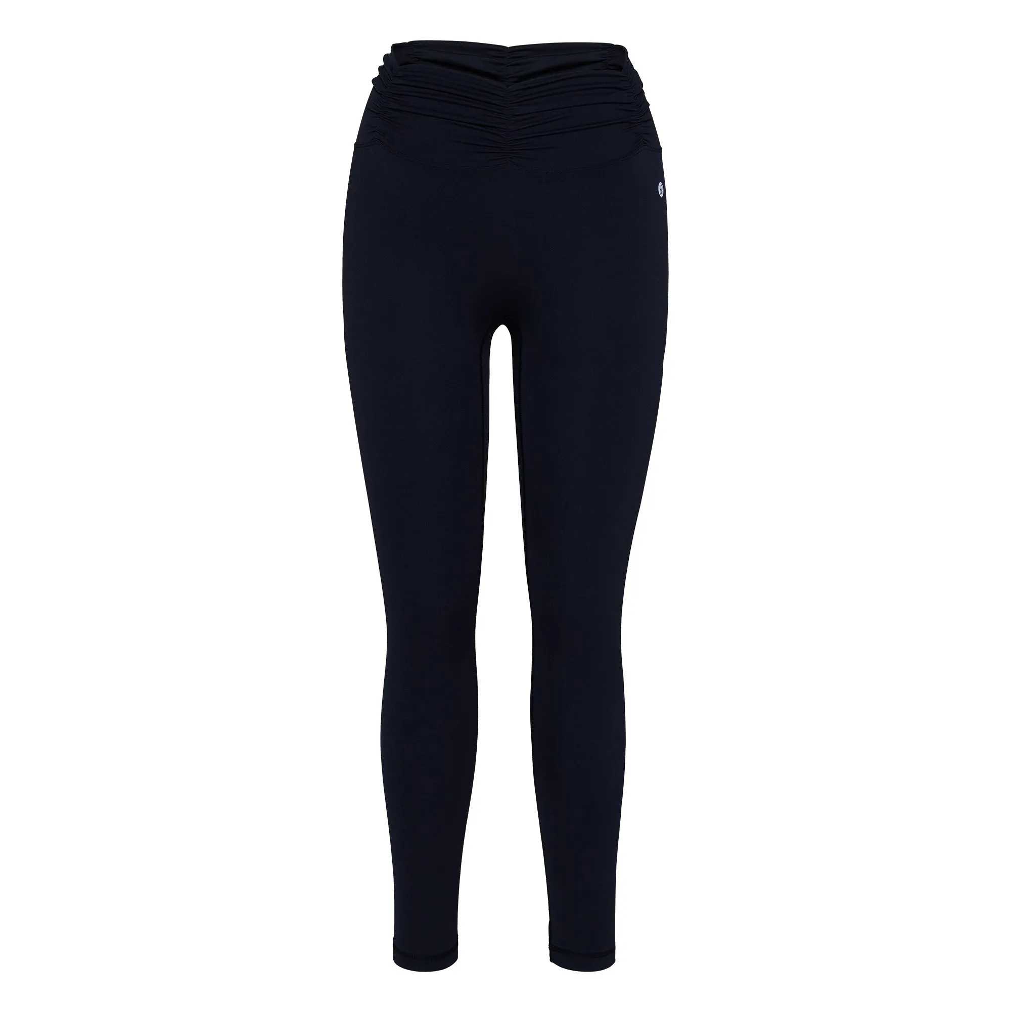 Black Ruched Waist Leggings