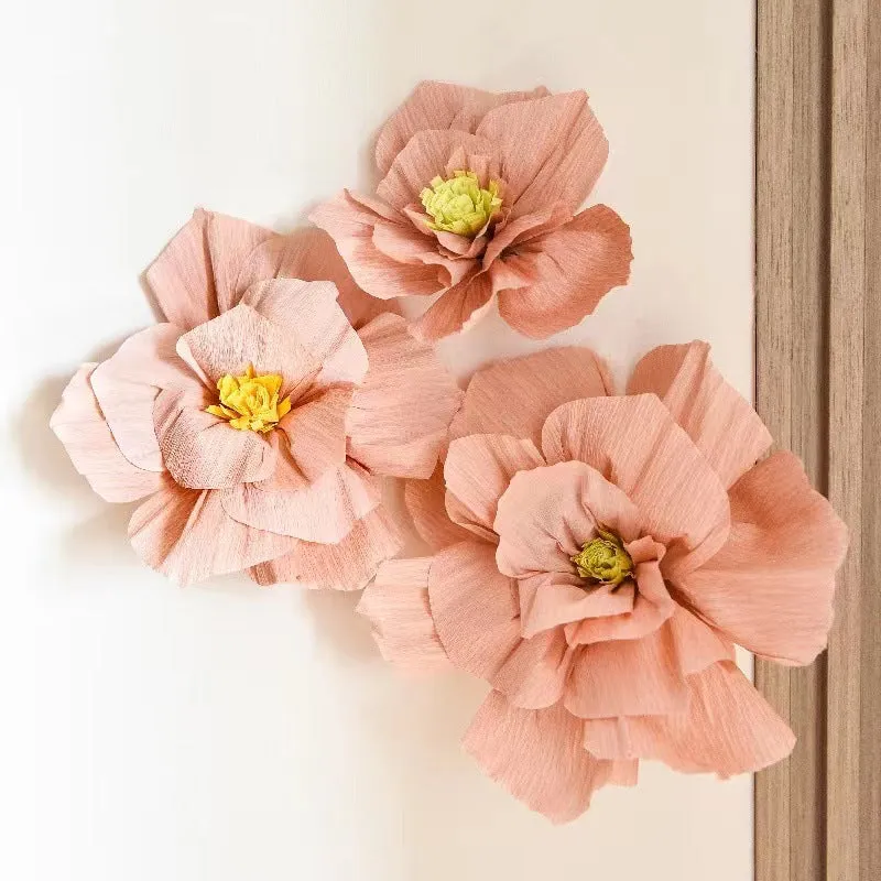 Bulk Paper Flowers Artificial Wall Decor 3D Tissue Paper Flowers for Wedding Party Wholesale