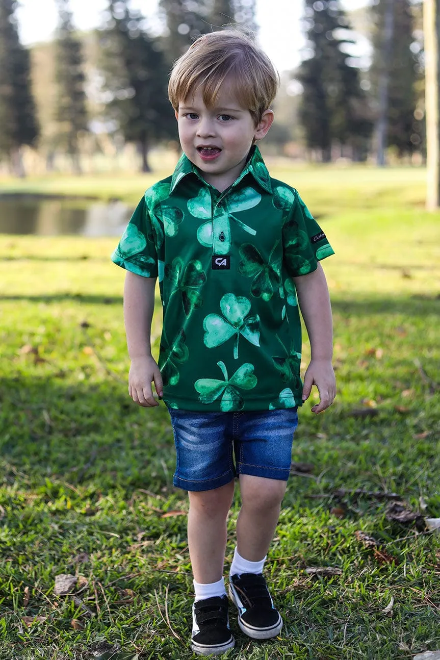 CA JNR Funky Golf Shirt | Lucky Clovers