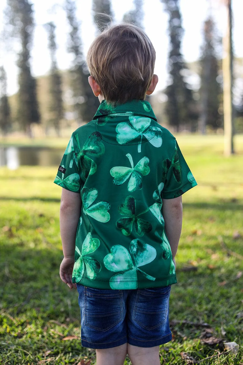 CA JNR Funky Golf Shirt | Lucky Clovers