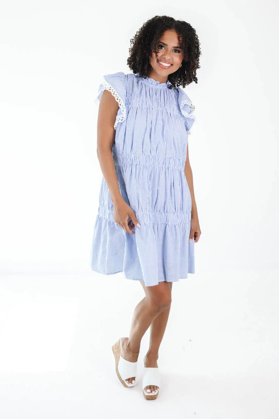 Cape Cod Calling Dress - Blue