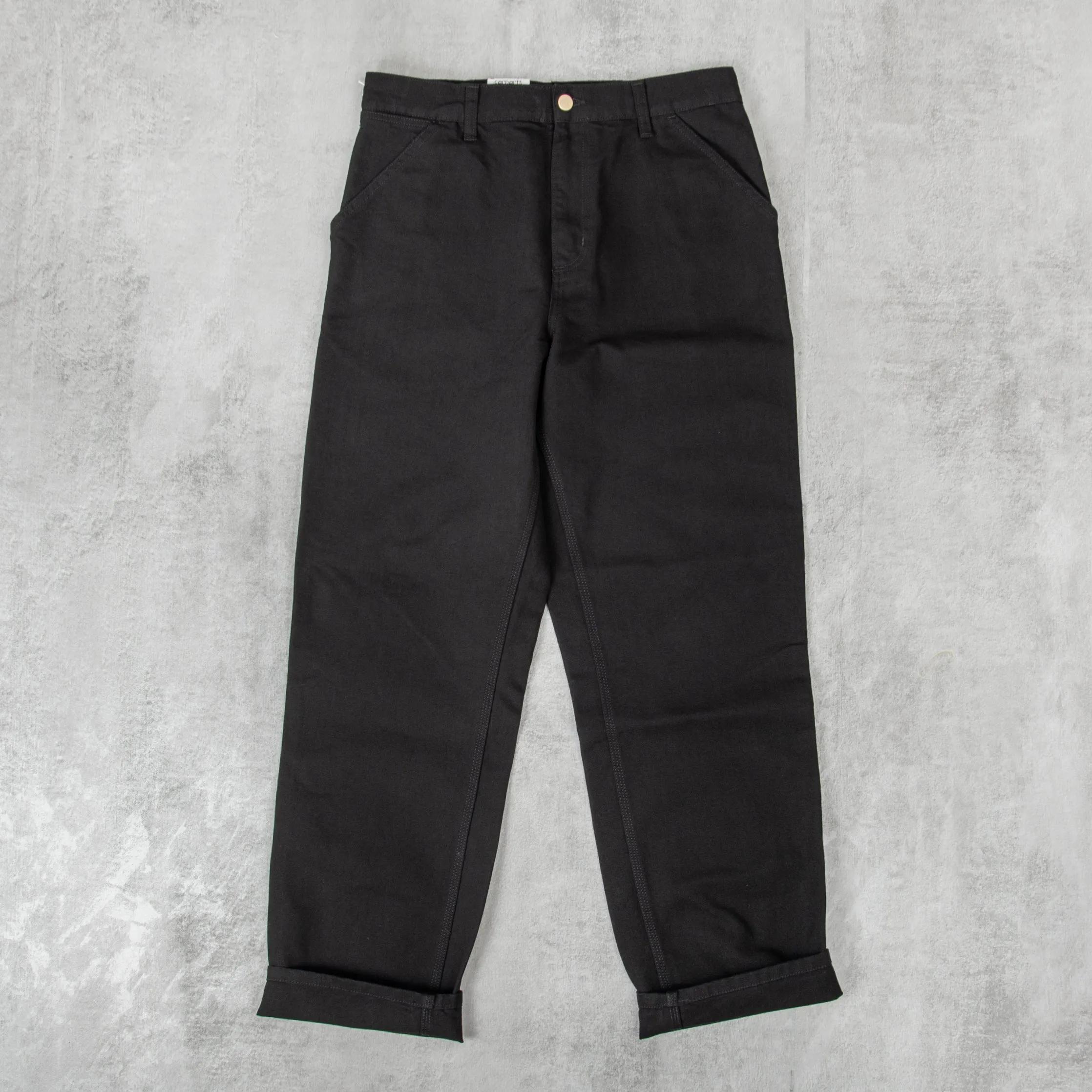 Carhartt WIP Simple Pant - Black Rinsed Canvas