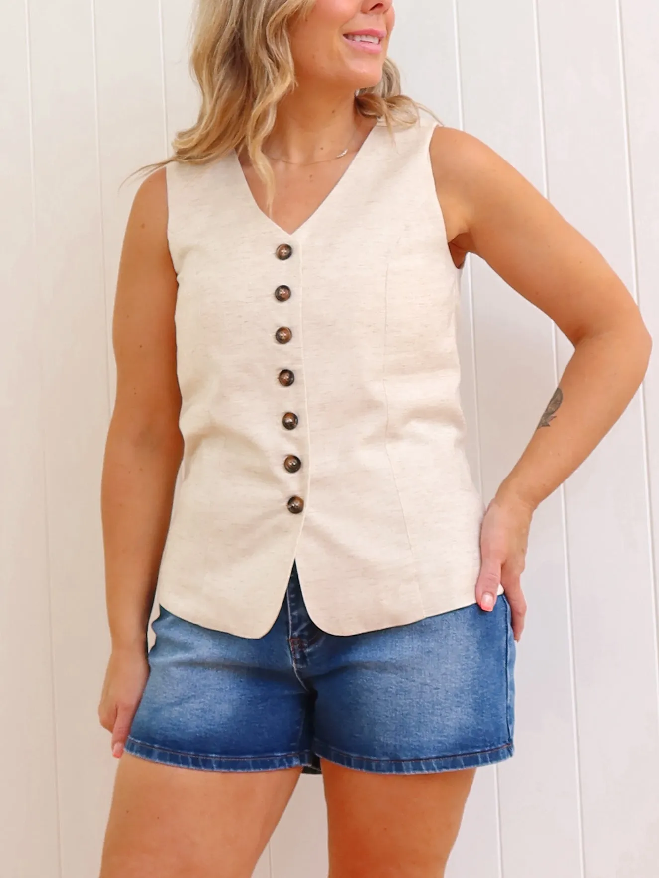 Carter Vest - Natural