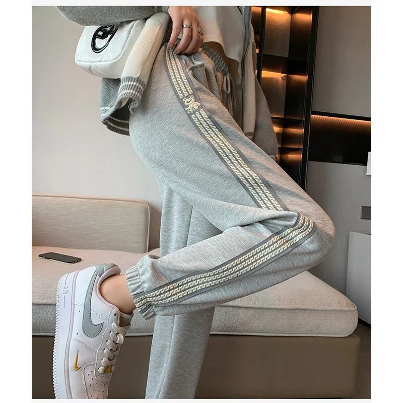 Casual Banana-Shaped Plus Sports Plus Velvet Loose Fit Sweatpants