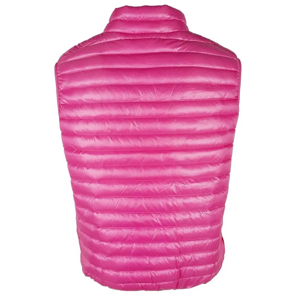 Centogrammi Chic Pink Nylon Down Vest for Her