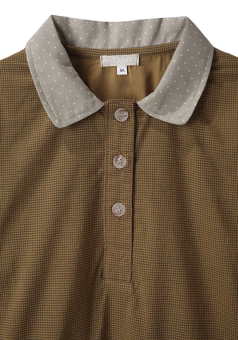 Checked Henley Shirt