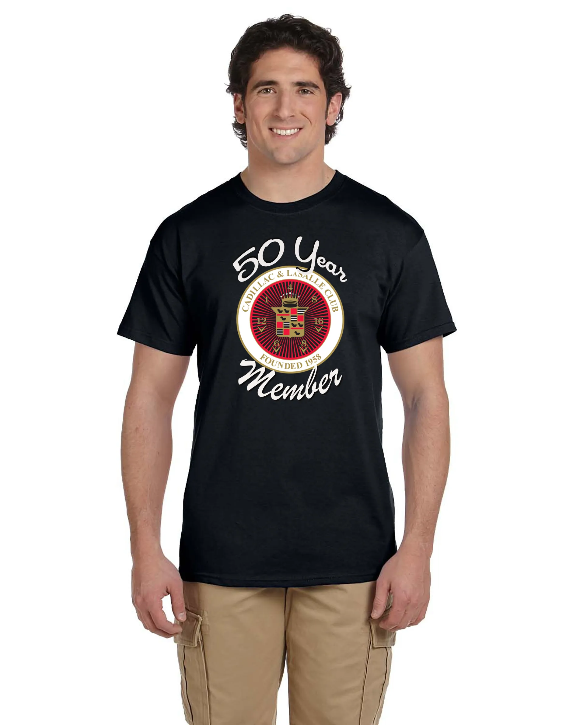 CLC Cadillac LaSalle CLUB MEMBER 50 YEAR ANNIVERSARY T-SHIRT