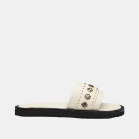 Cleo Slide Off White/Gold