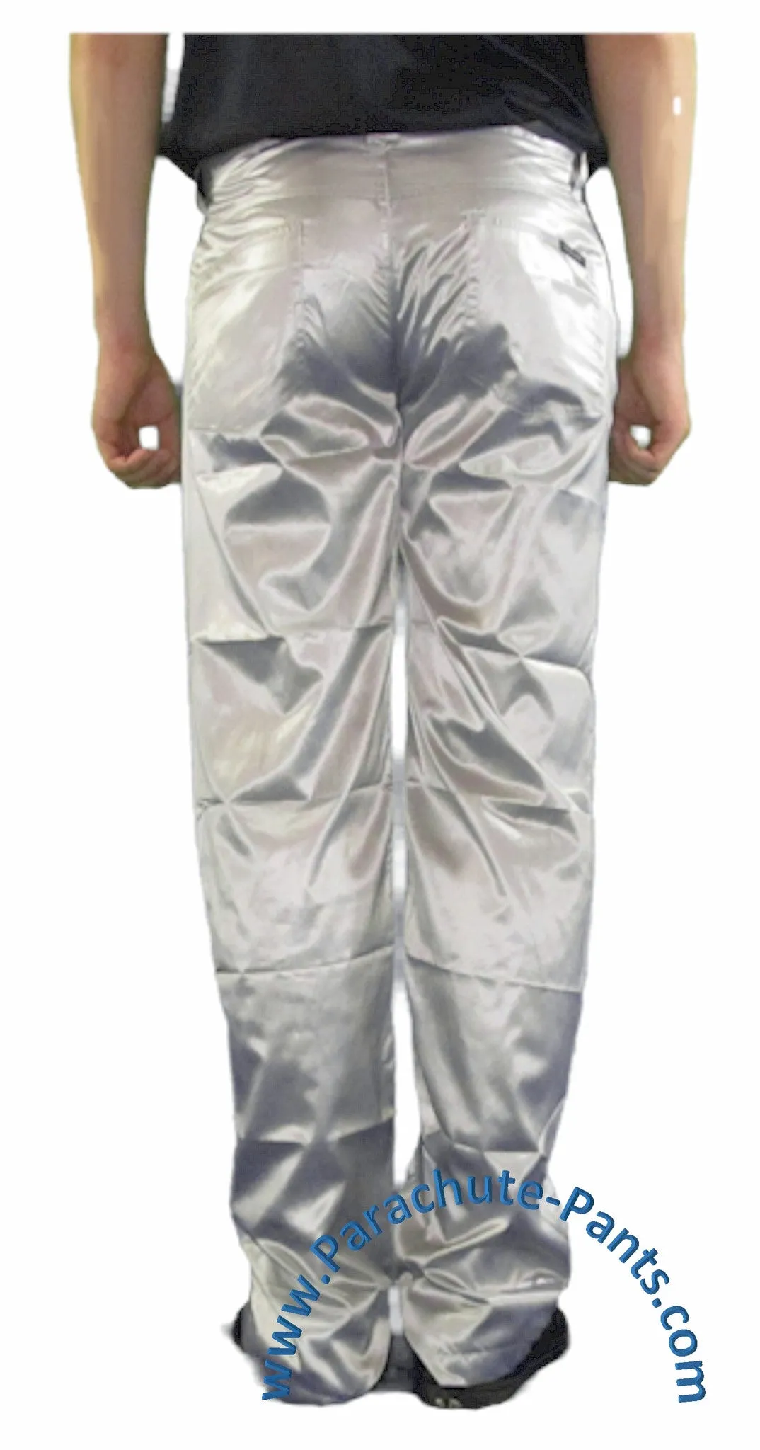 Countdown Silver Shiny Nylon 5-Button Jeans