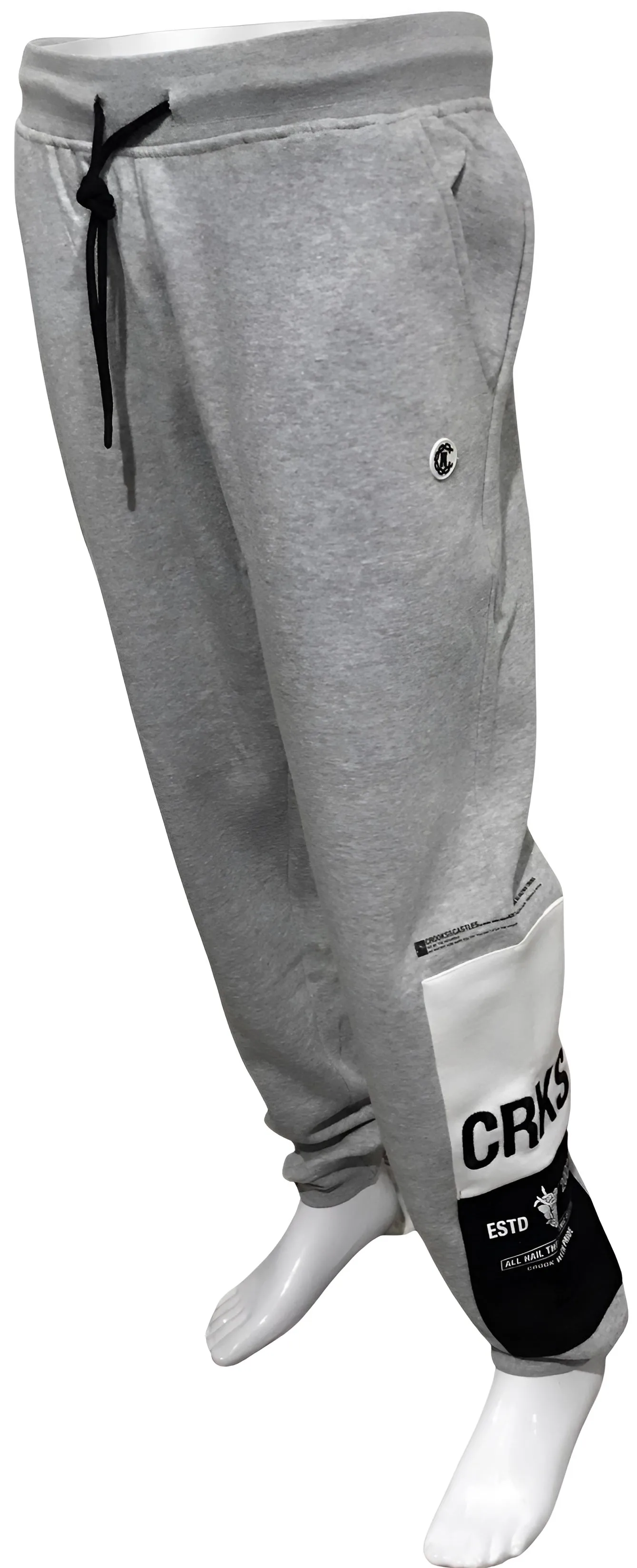 ^CROOKS & CASTLES^ (GREY) ~RULING ELITE~ JOGGER SWEATPANTS