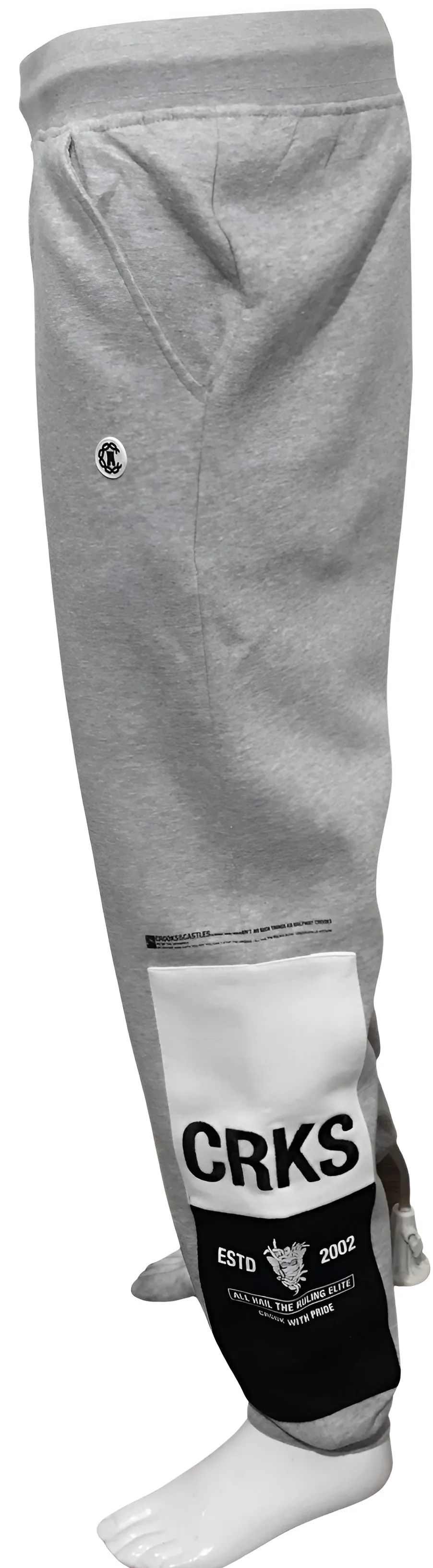 ^CROOKS & CASTLES^ (GREY) ~RULING ELITE~ JOGGER SWEATPANTS