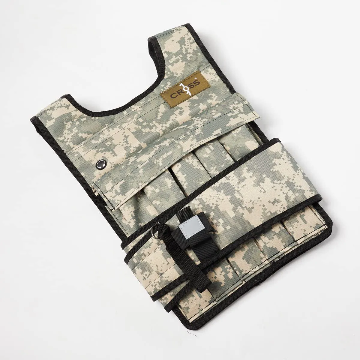 CROSS101 Weighted Vest Arctic/Desert Camouflage 20lbs - 80lbs