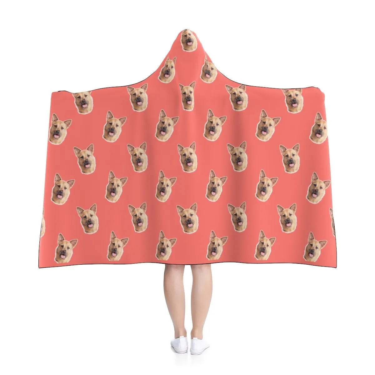 Custom Pet Art Hooded Blanket