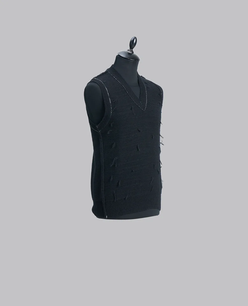 Distressed Knitted Vest