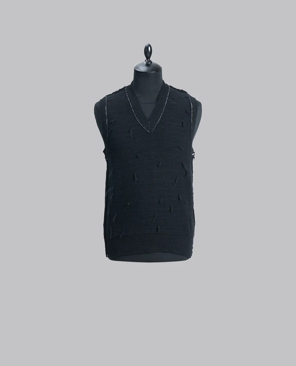 Distressed Knitted Vest