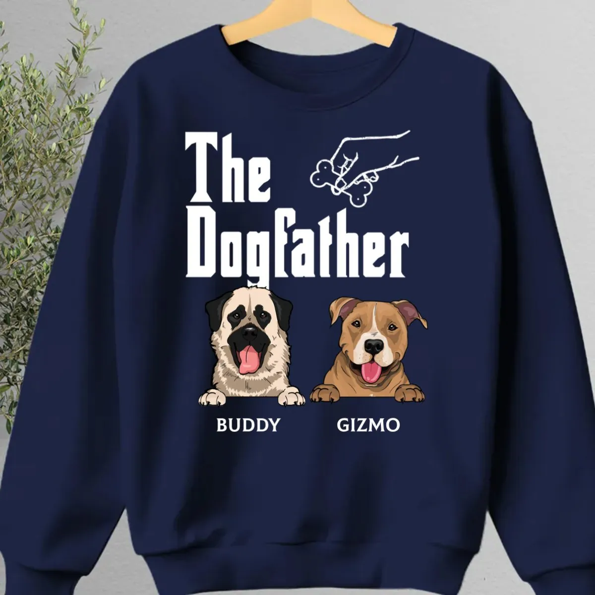 Dog Lovers - The Dogfather - Personalized Unisex T-shirt, Hoodie, Sweatshirt