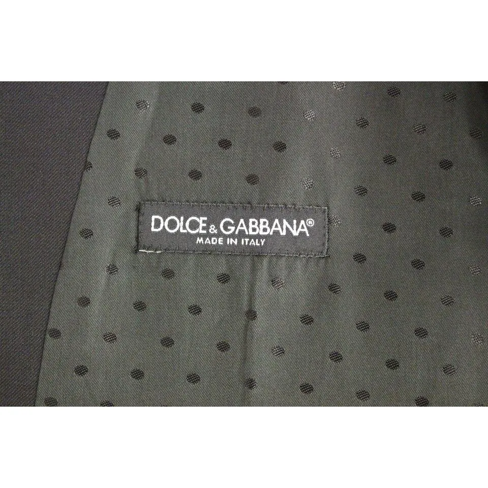 Dolce & Gabbana Elegant Black Wool Formal Dress Vest