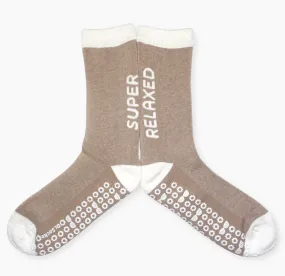 Dr Socko Super Relaxed Non Slip Crew Socks -Small