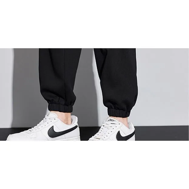 Drawstring Knitted Casual Tapered Sweatpant