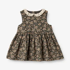 Dress Elma Sleeveless | Baby - black coal flowers