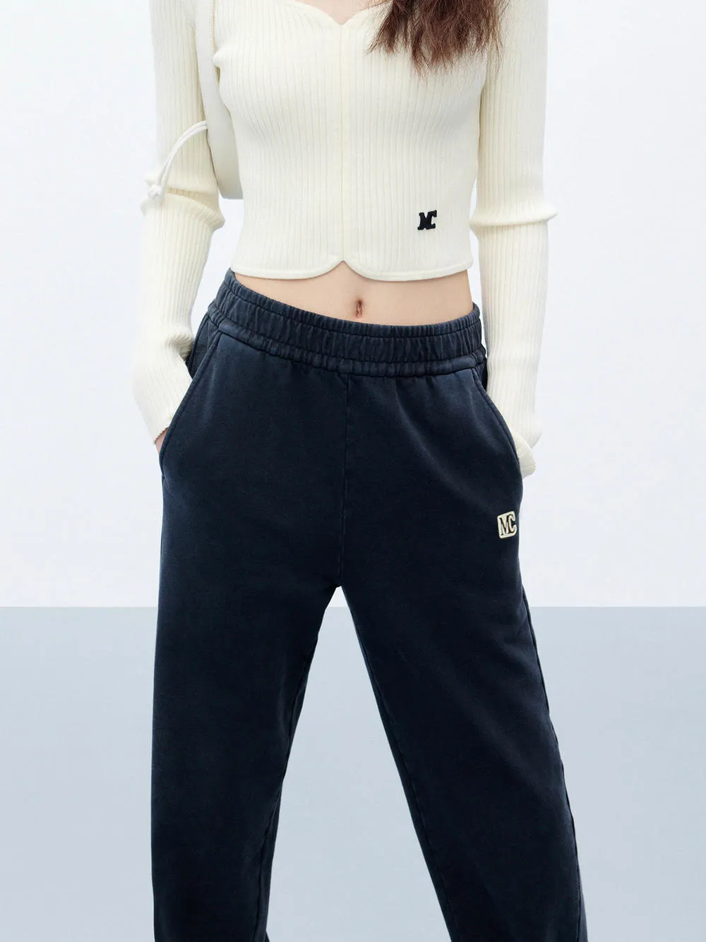 Elastic Detail Sweatpants