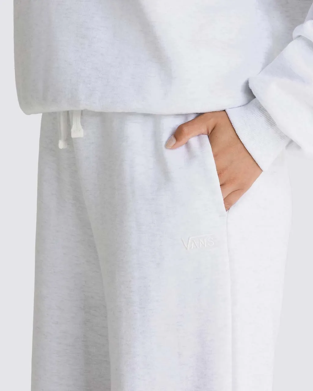 Elevated Double Knit Sweatpants  - White Heather