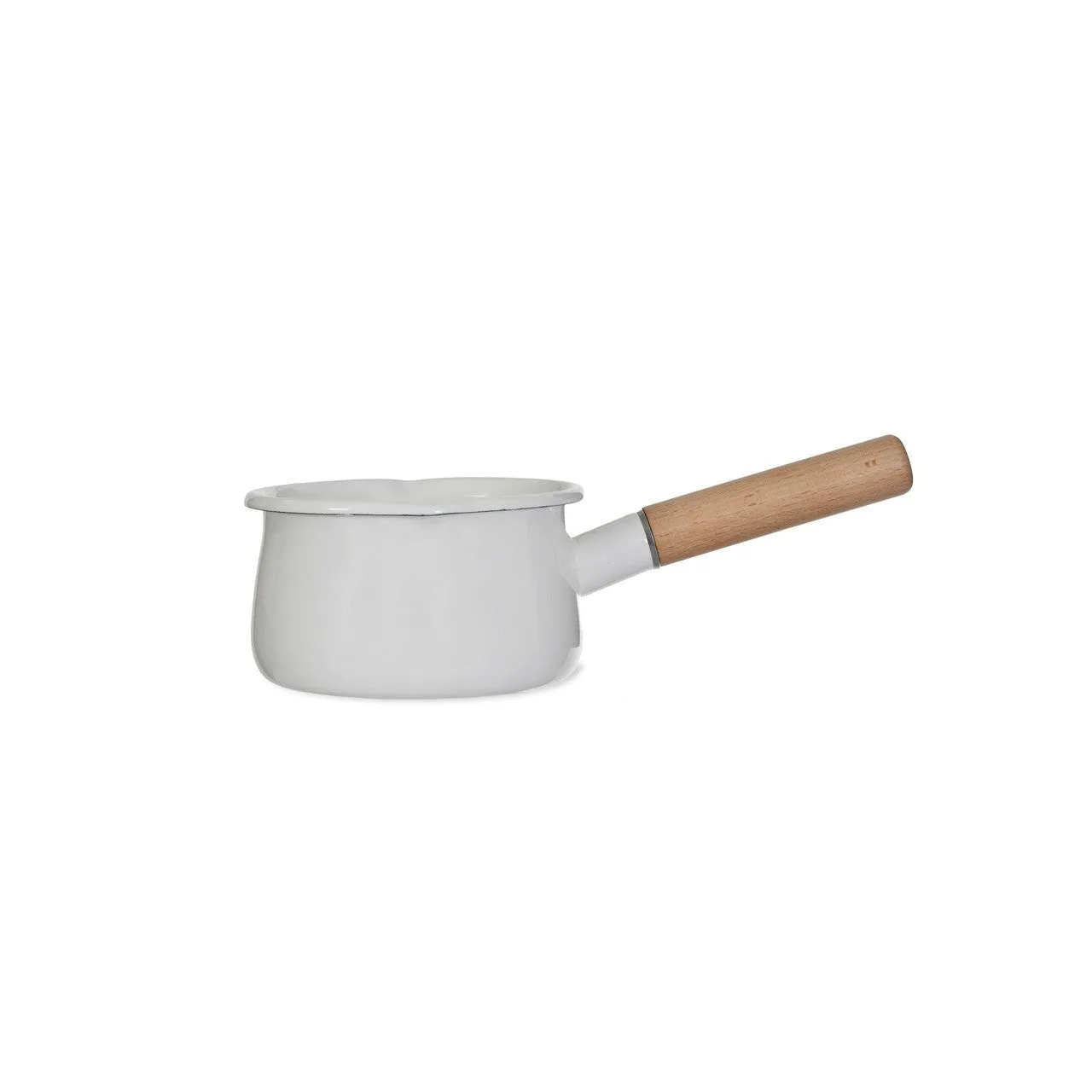 Enamel Milk Pan | Warm White